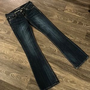 Express bootcut jeans, size 2
